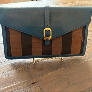 Fendi Blue Clutch